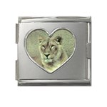 Lioness Mega Link Heart Italian Charm (18mm)