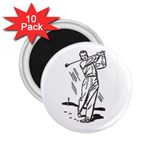 Golf Swing 2.25  Magnet (10 pack)
