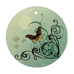 Hallowed Ground Butterfly Ornament (Round)