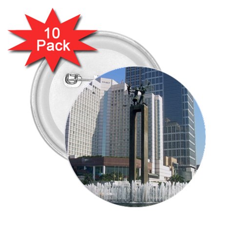 Jakarta Building 2.25  Button (10 pack) from ArtsNow.com Front