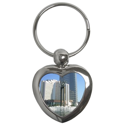 Jakarta Building Key Chain (Heart) from ArtsNow.com Front