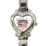 Untitled-33 Heart Italian Charm Watch