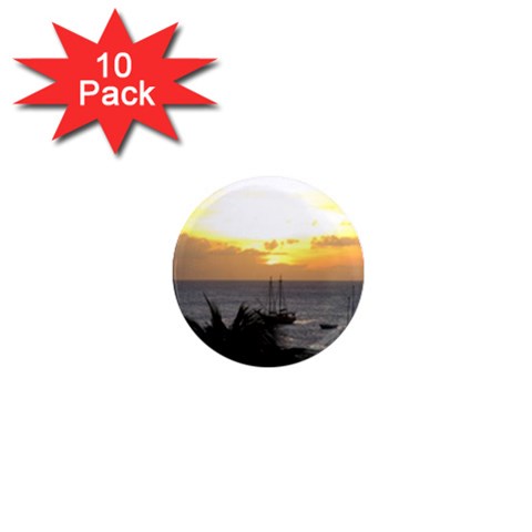 Aruban Sunset 1  Mini Magnet (10 pack)  from ArtsNow.com Front