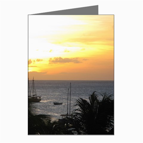 Aruban Sunset Greeting Cards (Pkg of 8) from ArtsNow.com Left