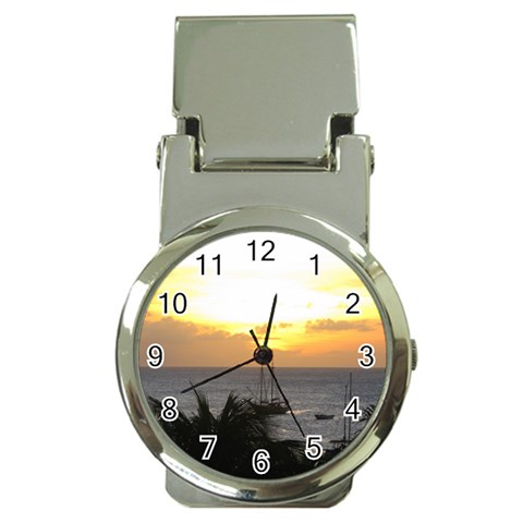 Aruban Sunset Money Clip Watch from ArtsNow.com Front