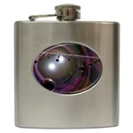 wallpaper_lattice Hip Flask (6 oz)