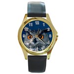 www_pics_am-birds207 Round Gold Metal Watch