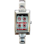 Subway_sign Rectangular Italian Charm Watch