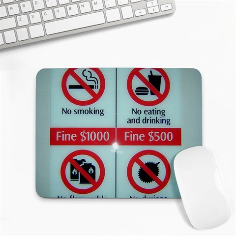 Subway_sign Small Mousepad from ArtsNow.com Front