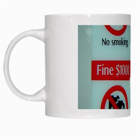 Subway_sign White Mug from ArtsNow.com Left