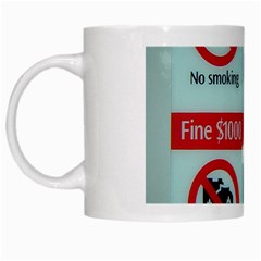 Subway_sign White Mug from ArtsNow.com Left