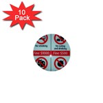 Subway_sign 1  Mini Button (10 pack) 