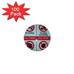 Subway_sign 1  Mini Button (100 pack) 