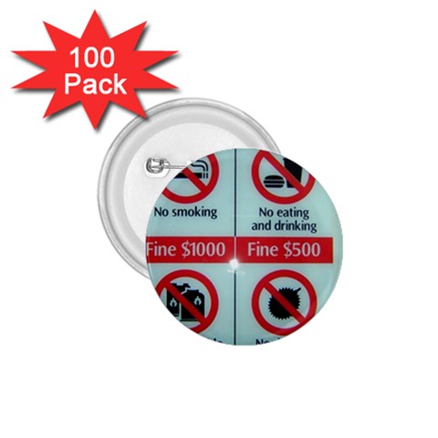 Subway_sign 1.75  Button (100 pack)  from ArtsNow.com Front