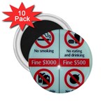 Subway_sign 2.25  Magnet (10 pack)