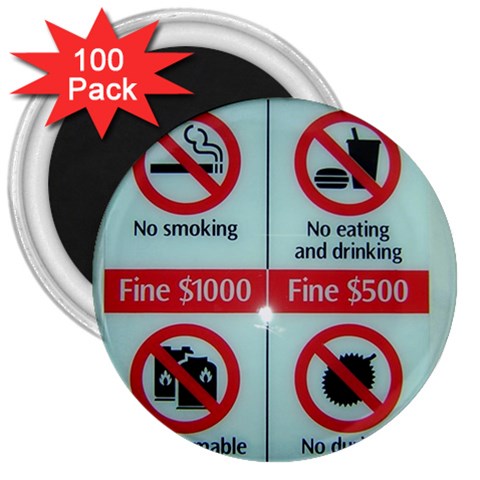 Subway_sign 3  Magnet (100 pack) from ArtsNow.com Front
