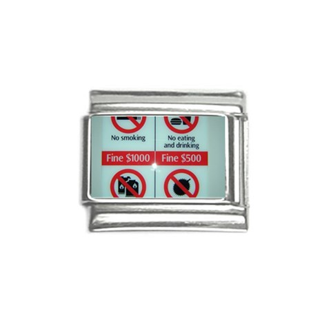 Subway_sign Italian Charm (9mm) from ArtsNow.com Front