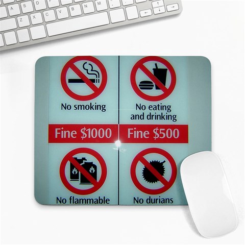 Subway_sign Large Mousepad from ArtsNow.com Front