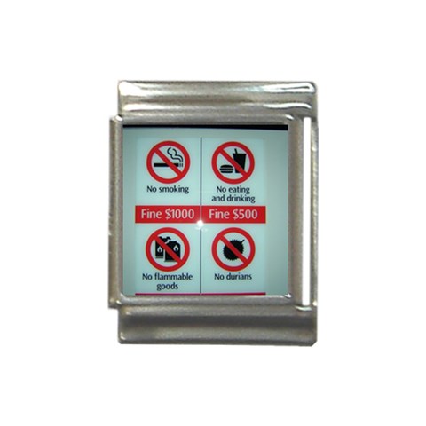 Subway_sign Italian Charm (13mm) from ArtsNow.com Front