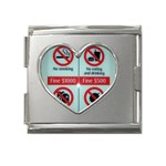 Subway_sign Mega Link Heart Italian Charm (18mm)