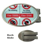 Subway_sign Money Clip (Oval)