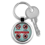 Subway_sign Key Chain (Round)