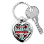 Subway_sign Key Chain (Heart)