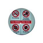 Subway_sign Rubber Coaster (Round)