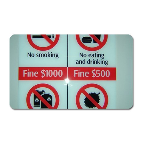 Subway_sign Magnet (Rectangular) from ArtsNow.com Front
