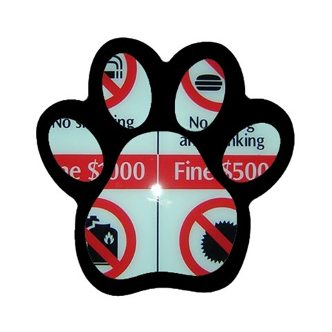 Subway_sign Magnet (Paw Print) from ArtsNow.com Front