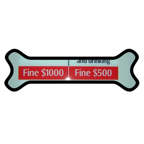 Subway_sign Magnet (Dog Bone) from ArtsNow.com Front