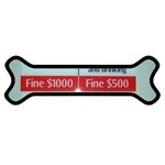 Subway_sign Magnet (Dog Bone)