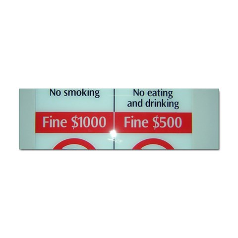 Subway_sign Sticker Bumper (10 pack) from ArtsNow.com Front