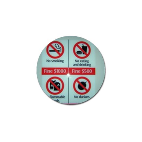 Subway_sign Golf Ball Marker (10 pack) from ArtsNow.com Front