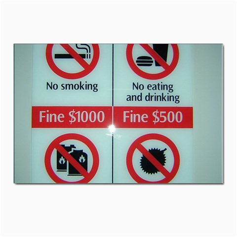 Subway_sign Postcard 4 x 6  (Pkg of 10) from ArtsNow.com Front