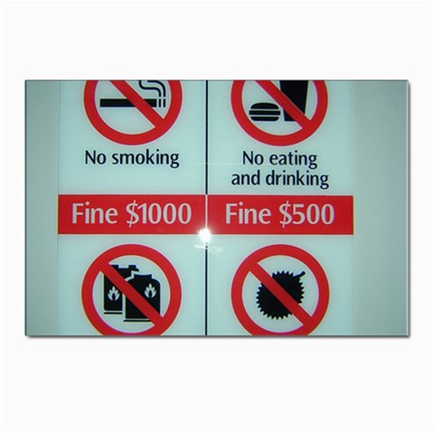 Subway_sign Postcards 5  x 7  (Pkg of 10) from ArtsNow.com Front