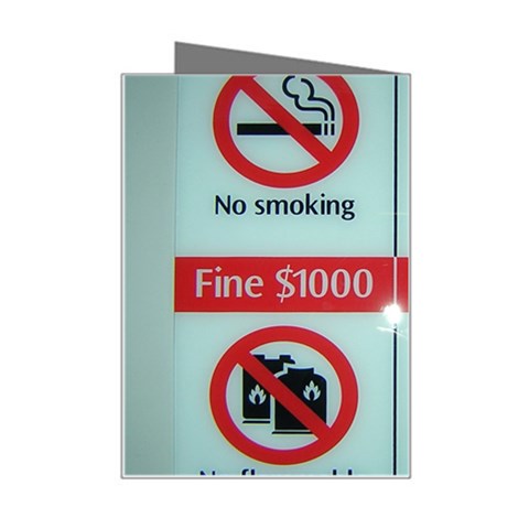 Subway_sign Mini Greeting Card from ArtsNow.com Right