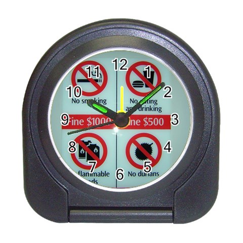 Subway_sign Travel Alarm Clock from ArtsNow.com Front