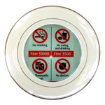 Subway_sign Porcelain Plate