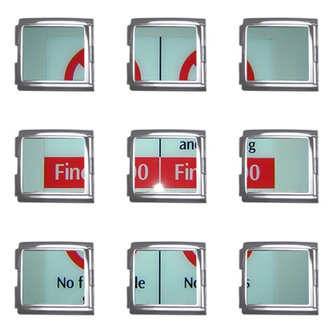 Subway_sign Mega Link Italian Charm (9 pack) from ArtsNow.com Front