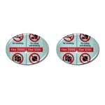 Subway_sign Cufflinks (Oval)