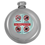 Subway_sign Hip Flask (5 oz)