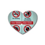 Subway_sign Rubber Coaster (Heart)