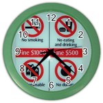 Subway_sign Color Wall Clock