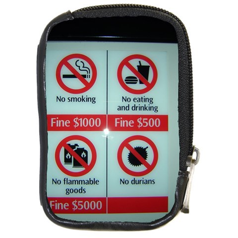 Subway_sign Compact Camera Leather Case from ArtsNow.com Front