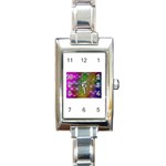 ART-z-100jgp-23302 Rectangular Italian Charm Watch