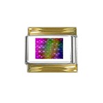 ART-z-100jgp-23302 Gold Trim Italian Charm (9mm)