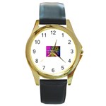 ART-z-100jgp-23302 Round Gold Metal Watch