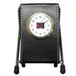ART-z-100jgp-23302 Pen Holder Desk Clock