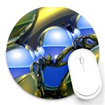 bluegold01b-709182 Round Mousepad